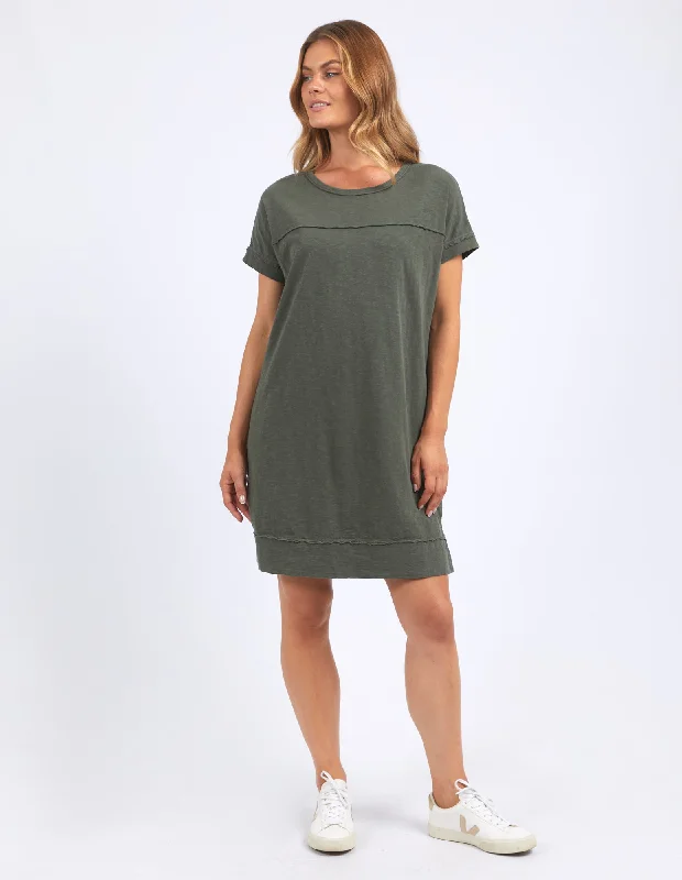 Women's Blouse with Lapel CollarFoxwood Allison Tee Dress Khaki