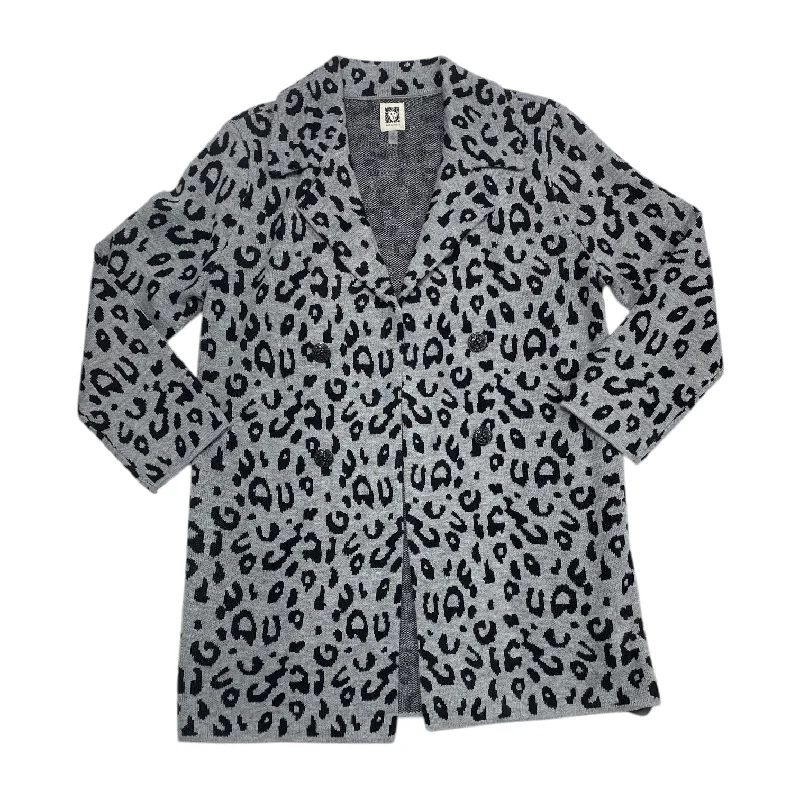 Women's Irish Wool SweatersSweater Cardigan By Anne Klein In Animal Print, Size: S