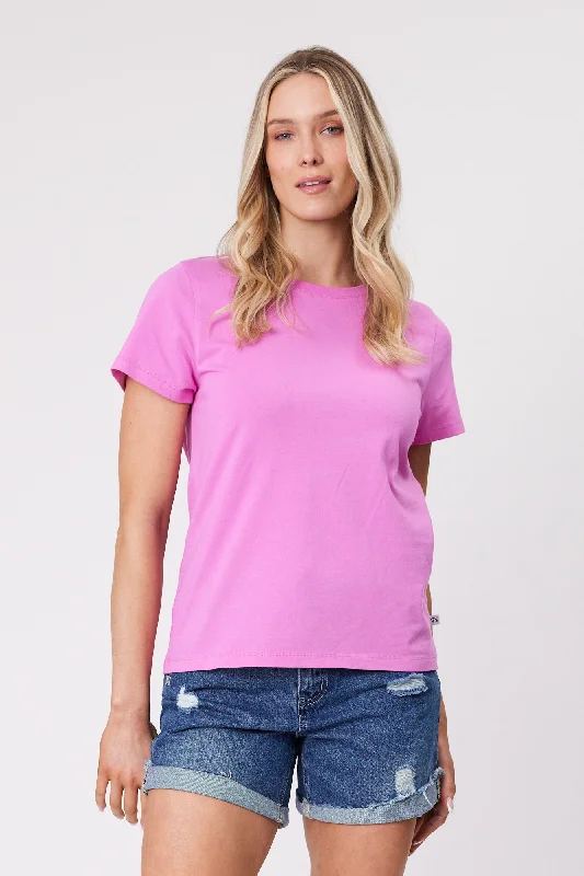 Women's Solid BlouseShine On Essentials Tee Super Pink