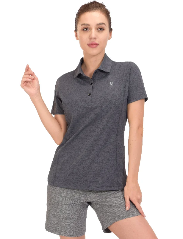 Women's Blouse with Mandarin CollarWomen's Quick Dry Lightweight Golf Polo Shirt Short