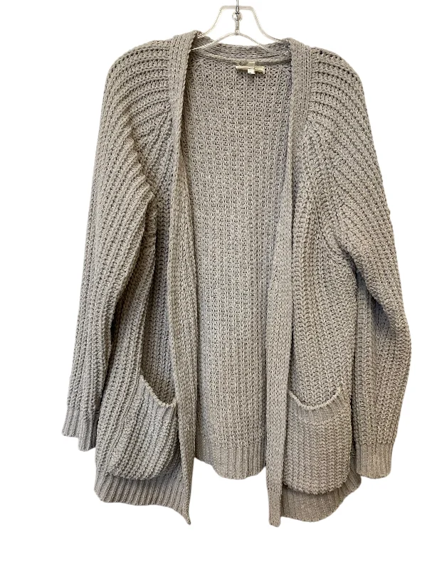 Women's Estonian Wool SweatersSweater Cardigan By Yahada In Grey, Size: M