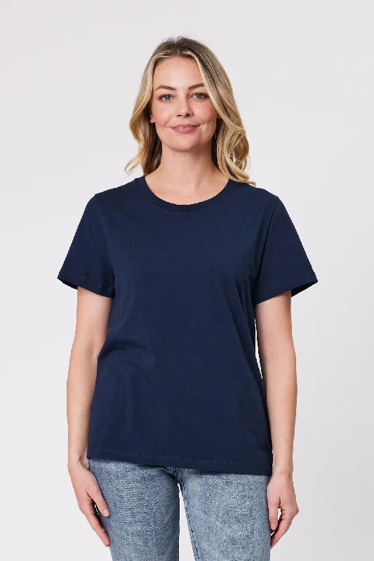 Women's Blouse with PocketsShine On Essentials Tee Navy