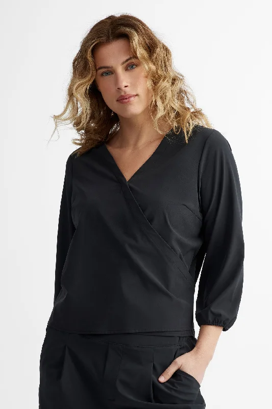 Women's Blouse for Special OccasionsChemiser cache-cœur manches 3/4 BM - Femme