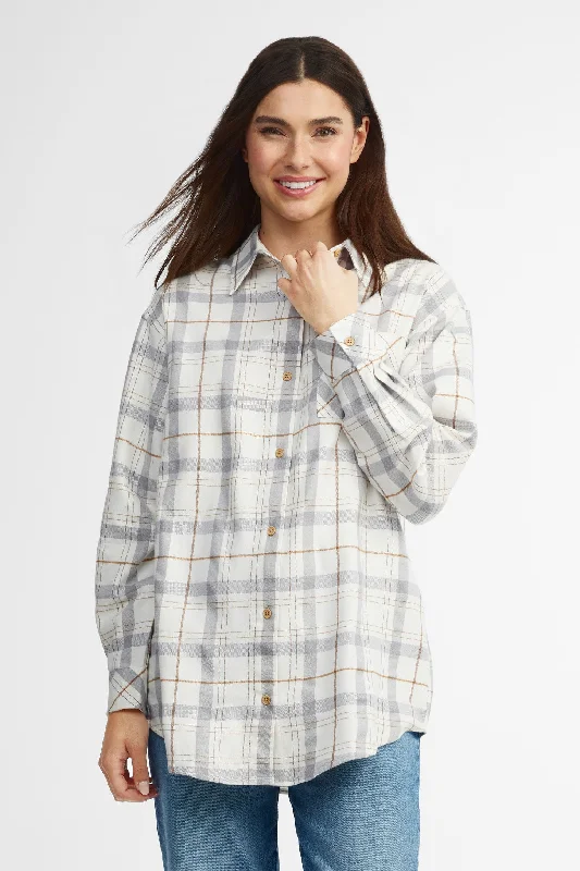 Women's Blouse for ChurchChemise à carreaux longueur tunique – Femme