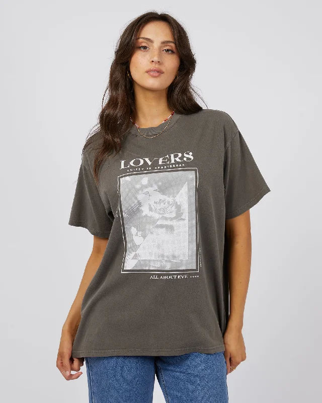 Women's Blouse with Peter Pan CollarAll About Eve Lovers Oversized Tee Charcoal