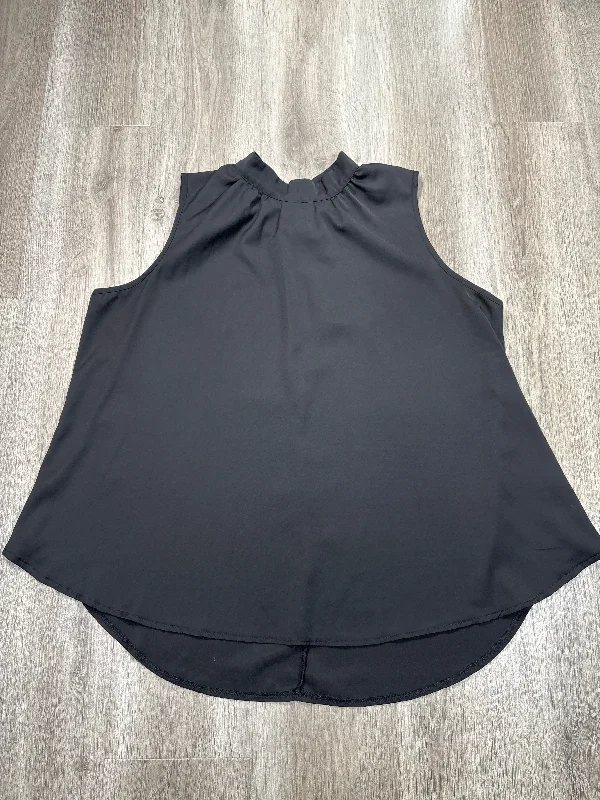 Women's Blouse with SleevelessBlouse Short Sleeve By Shein In Black, Size: 2x