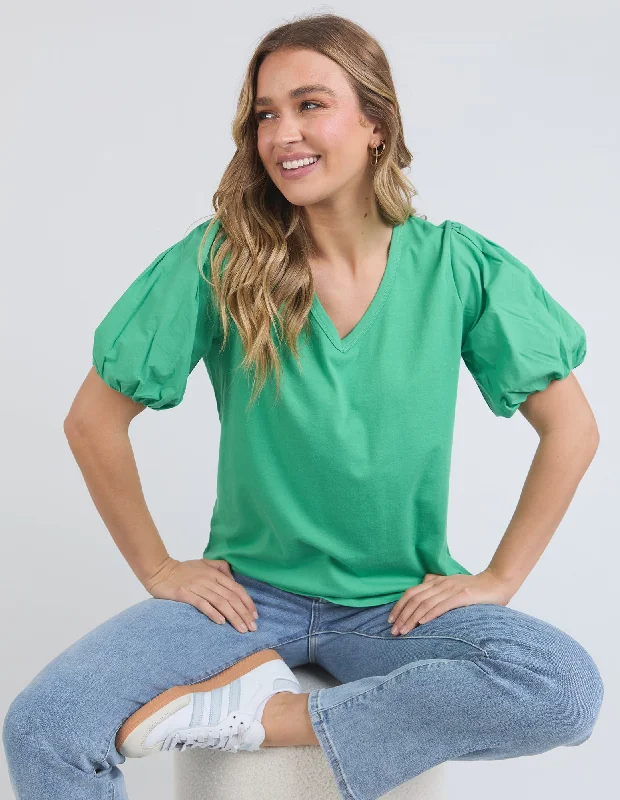 Women's Round-Neck BlouseElm Joy S/S Tee Greenbriar