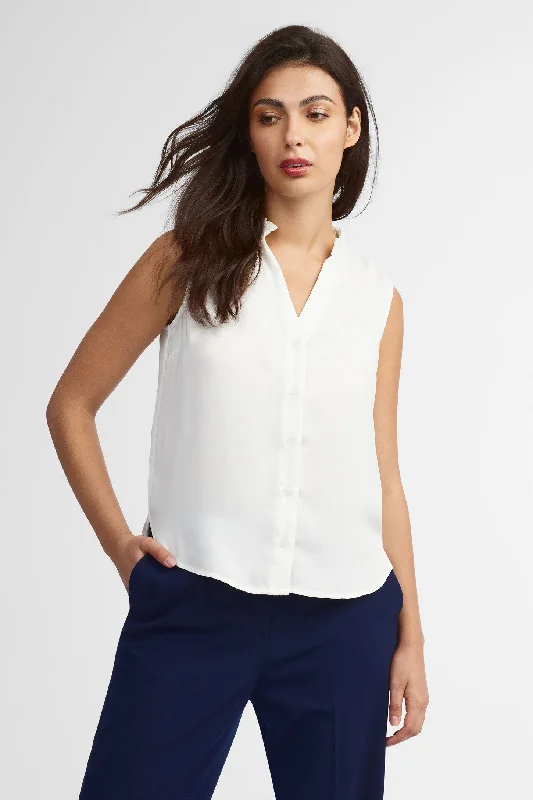 Women's Blouse with Shawl CollarCamisole col à frisons - Femme