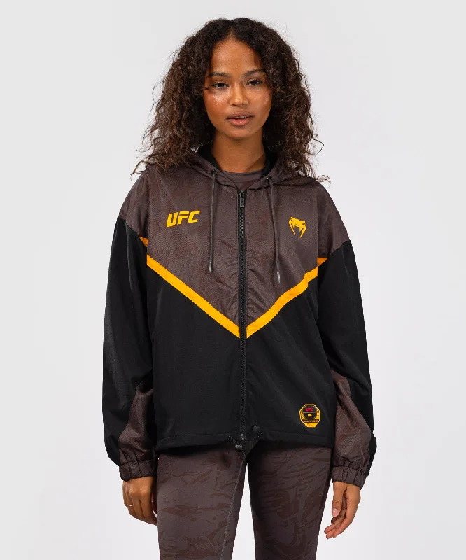 Women's Hooded Sweatshirts with Hidden PocketsUFC Fusion by Venum Fight Week Women’s Zip Hoodie - Earthen Brown