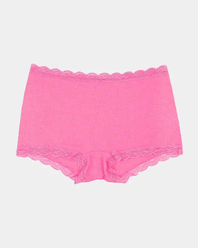 stretch lace cheeky pantiesHipster Brief - Hot Pink