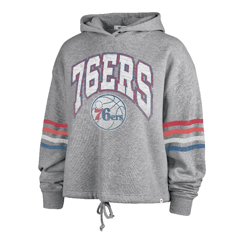 Women's Hooded Sweatshirts with Paisley LiningPHILADELPHIA 76ERS UPLAND '47 BENNETT HOOD WOMENS