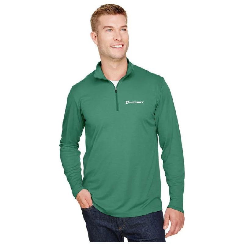 Women's Duffle Coats1/4 Zip - Dri Fit - Green Heather