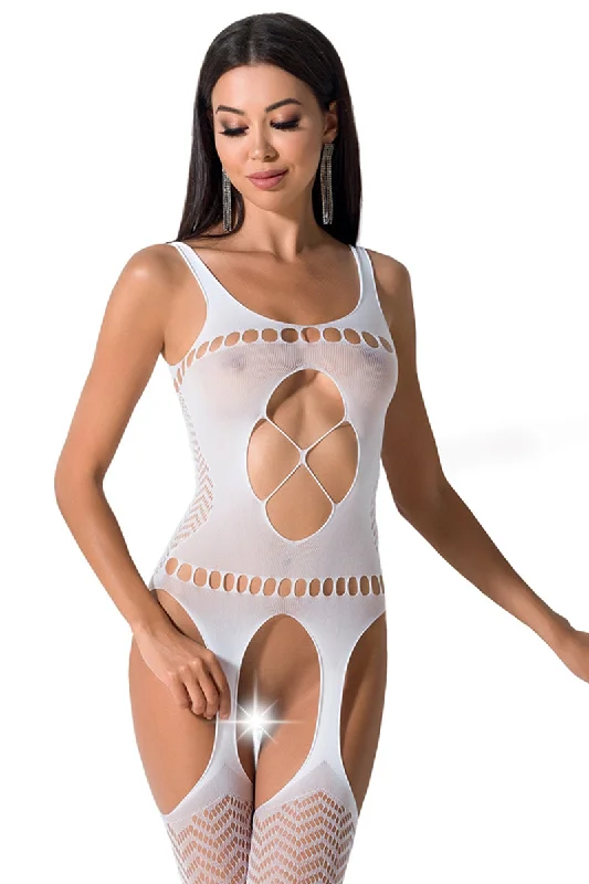 sheer lace nightgown setsPassion BS057 Bodystocking White