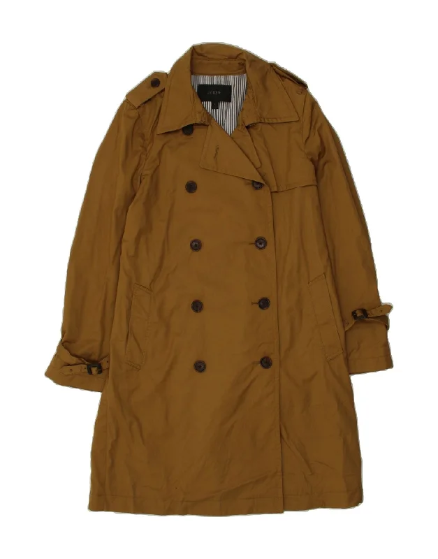 Women's Puffer CoatsJ. CREW Womens Trench Coat US 8 Medium Brown Cotton