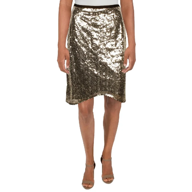 Women's Halter DressesWomen's Silk SkirtsWomens Sequined Polyester Mini Skirt