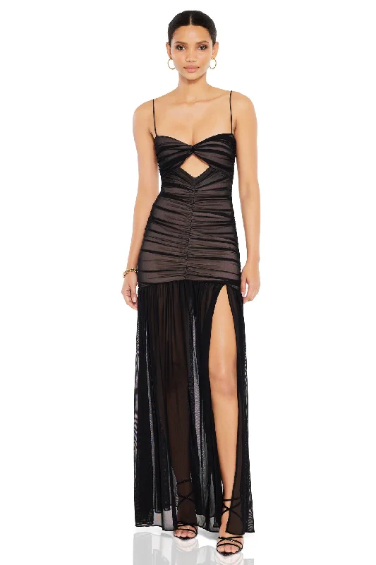 Women's U-Back DressesNookie Monroe Gown - Black