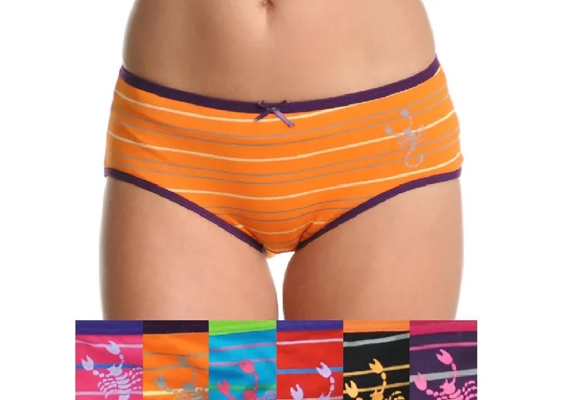 lingerie sets with matching robesScorpion & Striped Cotton Panties