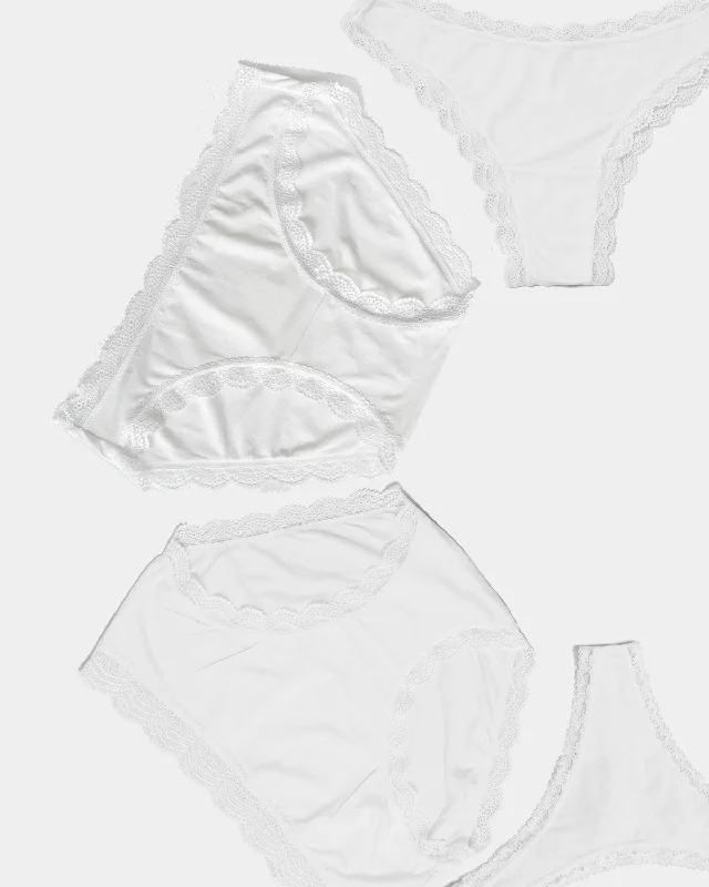 plus-size wireless brasThe Discovery Brief Pack - White