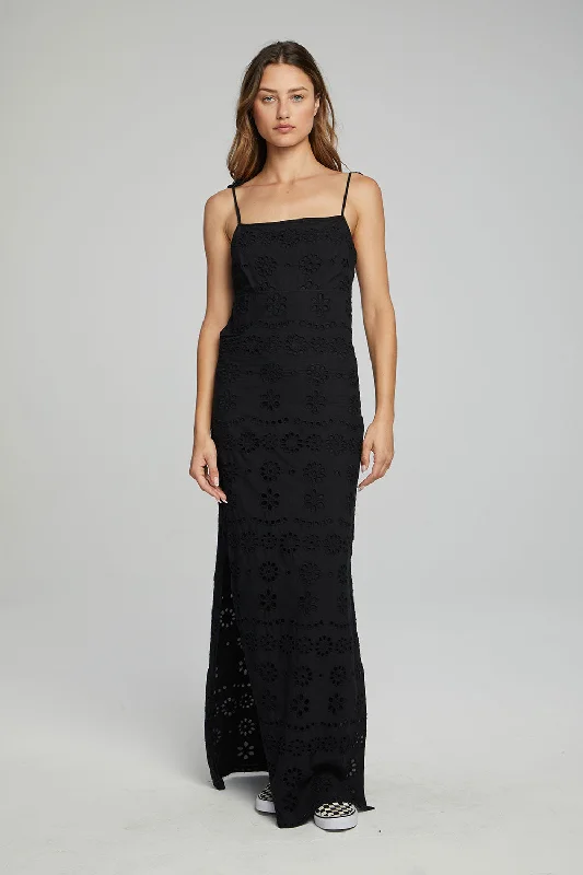 Women's Flared DressesPalisades Maxi Dress - Black Onyx