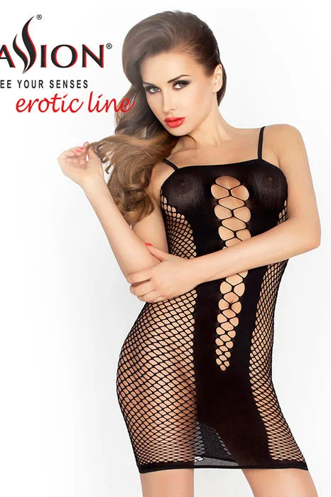 eco-friendly organic cotton lingerie setsPassion BS027 Mesh Dress Black