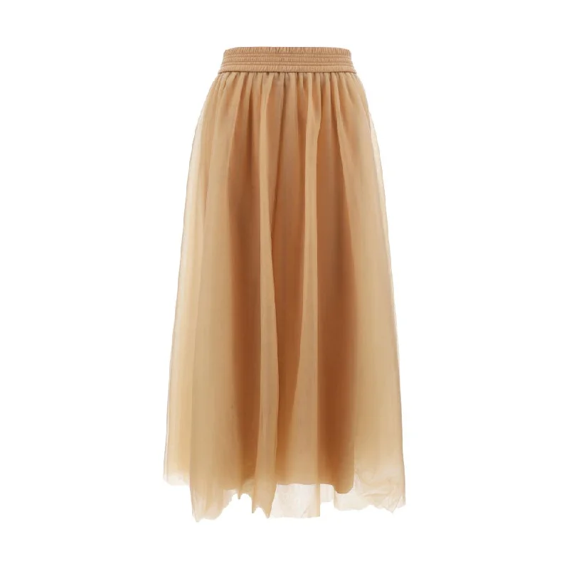 Women's Boat-Neck DressesWomen's Boho SkirtsFabiana Filippi Long Women's Skirt