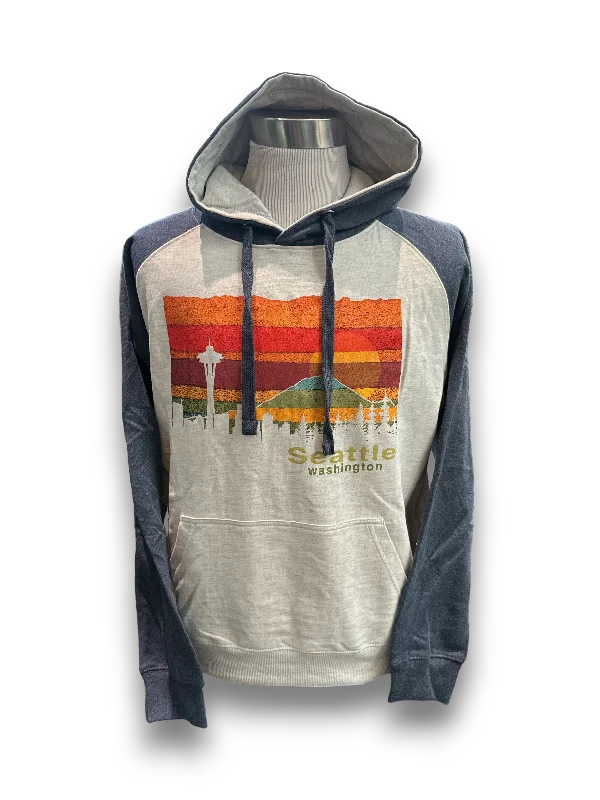 Women's Hooded Sweatshirts with ThumbholesPainted Seattle Hoodie