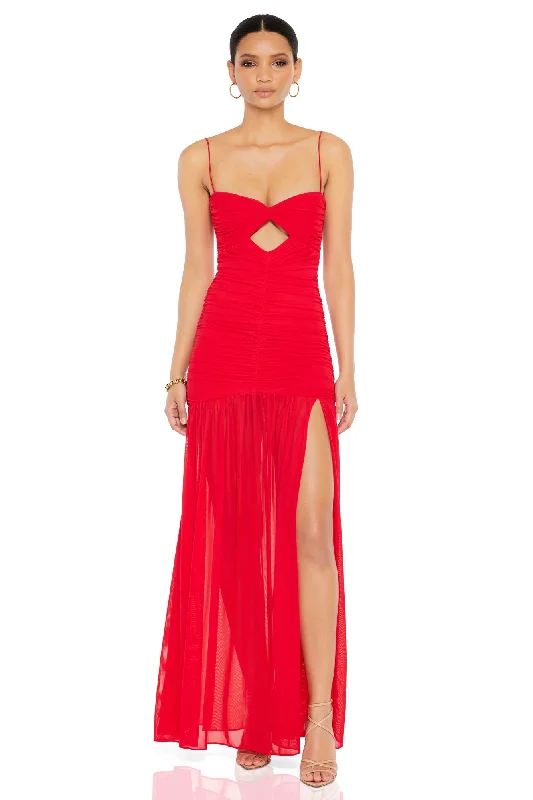 Women's Boat-Neck DressesNookie Monroe Gown - Flame