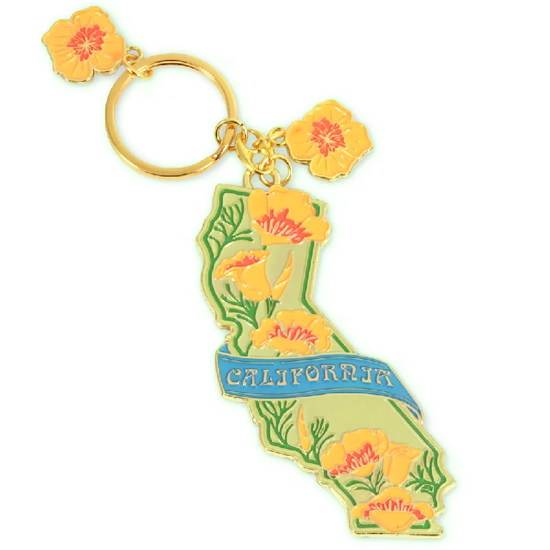 Women's Hooded Sweatshirts with Knit LiningCalifornia Poppy Keychain