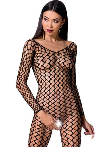 wireless maternity bras with sleep functionPassion Bodystocking BS068 Black