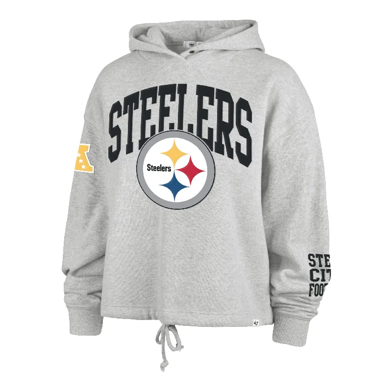 Women's Hooded Sweatshirts with Ribbed LiningPITTSBURGH STEELERS HIGH HOPES '47 VENICE HOOD WOMENS