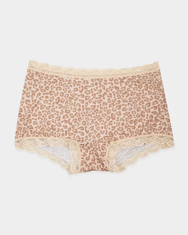 lingerie sets with matching robesHipster Brief - Neutral Leopard Sand