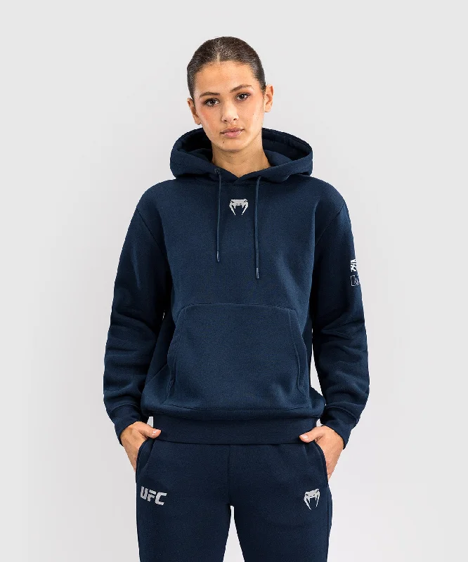 Women's Hooded Sweatshirts with Denim LiningUFC Fusion by Venum Fight Week Women’s Pullover Hoodie - Solid Oceanic Blue