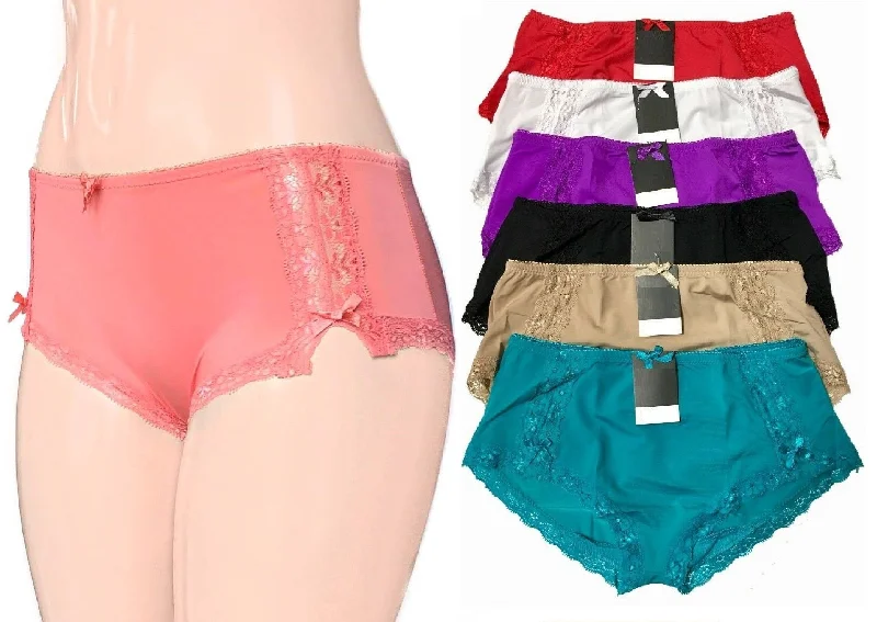 modal fiber high-leg briefsEffortless Ribbons & Lace Sides Boyshorts