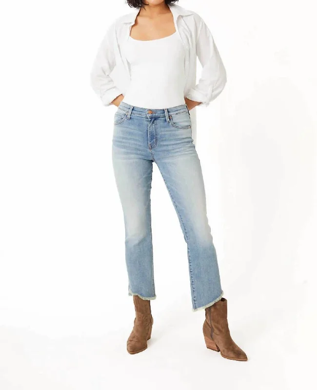 Women's Jodhpurs with Wide LegAdrian Kick Flare Jean In Vintage Blue