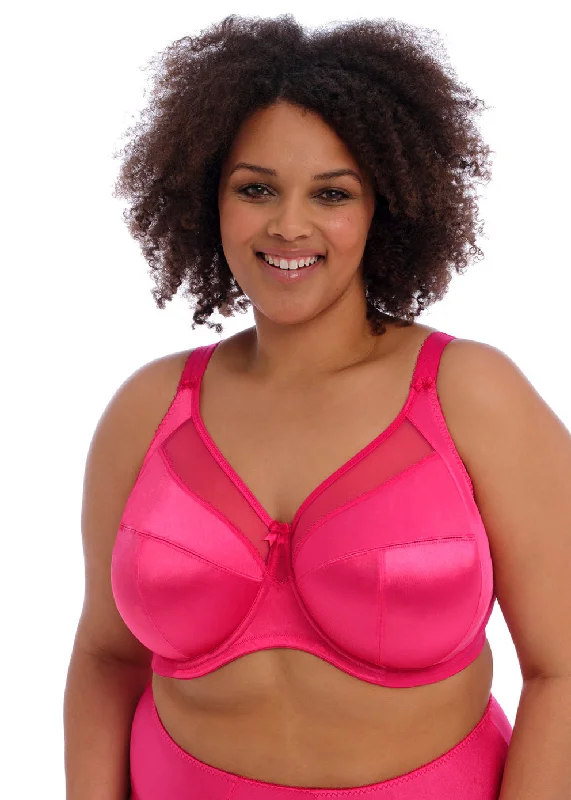 lightweight sports bras for cyclingGD6090 goddess Keira Soft Cup HOT PINK - 3998