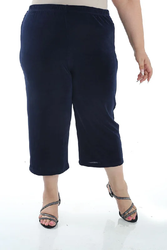 Women's JoggersVikki Vi Classic Navy Crop Pant