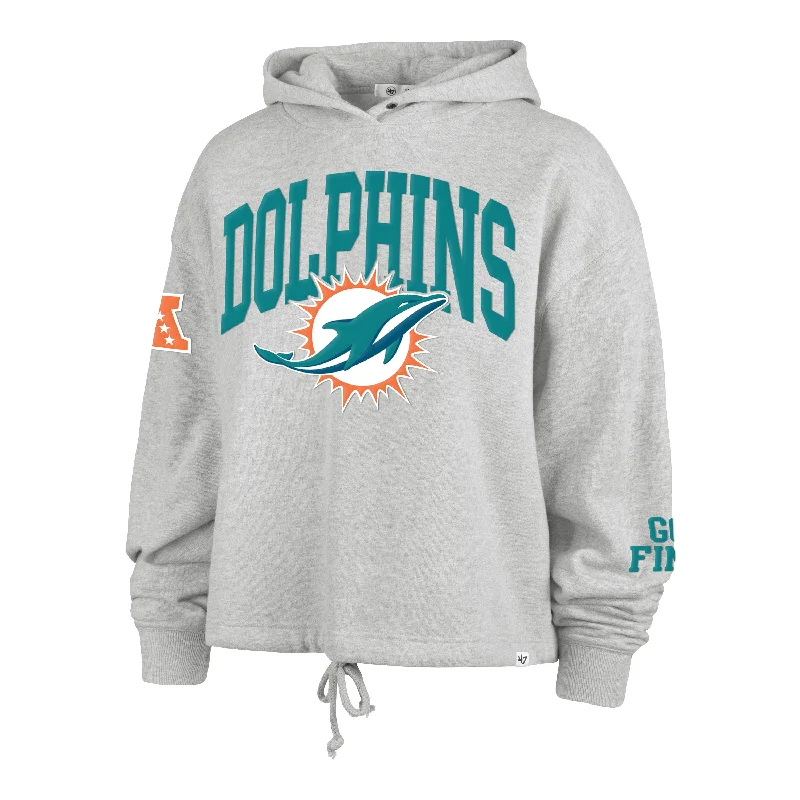 Women's Hooded Sweatshirts with Nylon LiningMIAMI DOLPHINS HIGH HOPES '47 VENICE HOOD WOMENS