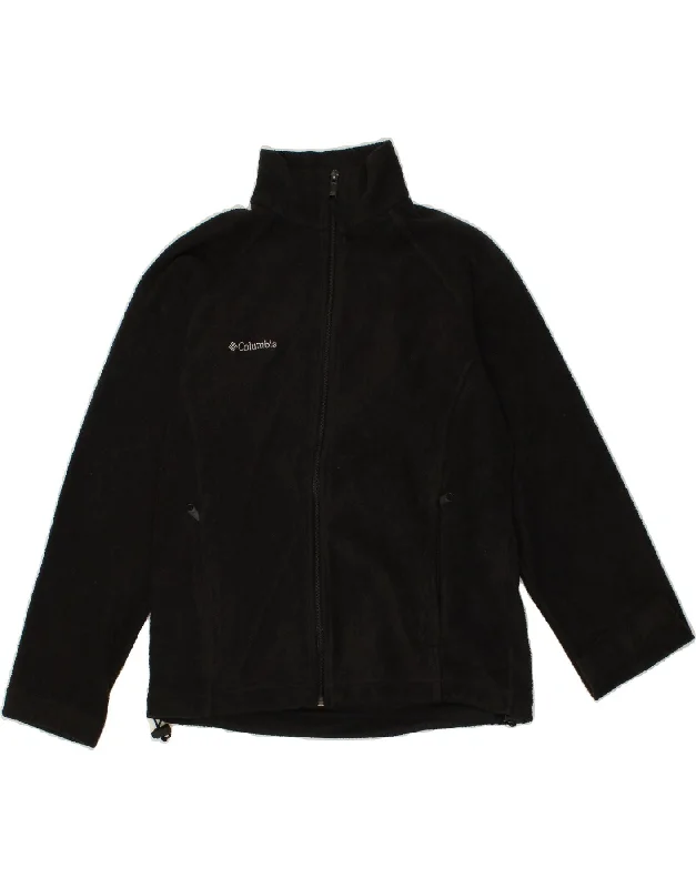 Women's Anorak CoatsCOLUMBIA Womens Fleece Jacket UK 10 Small Black Polyester