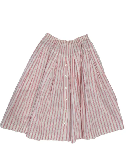 Women's Halter DressesWomen's Silk Skirts[M] Liz Claiborne Pink Striped Midi Skirt