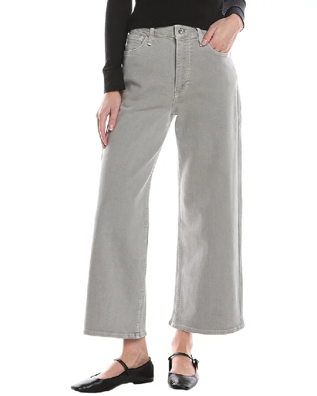 Women's Jodhpurs with Skinny Legrag & bone Andi Light Grey High-Rise Wide Leg Jean