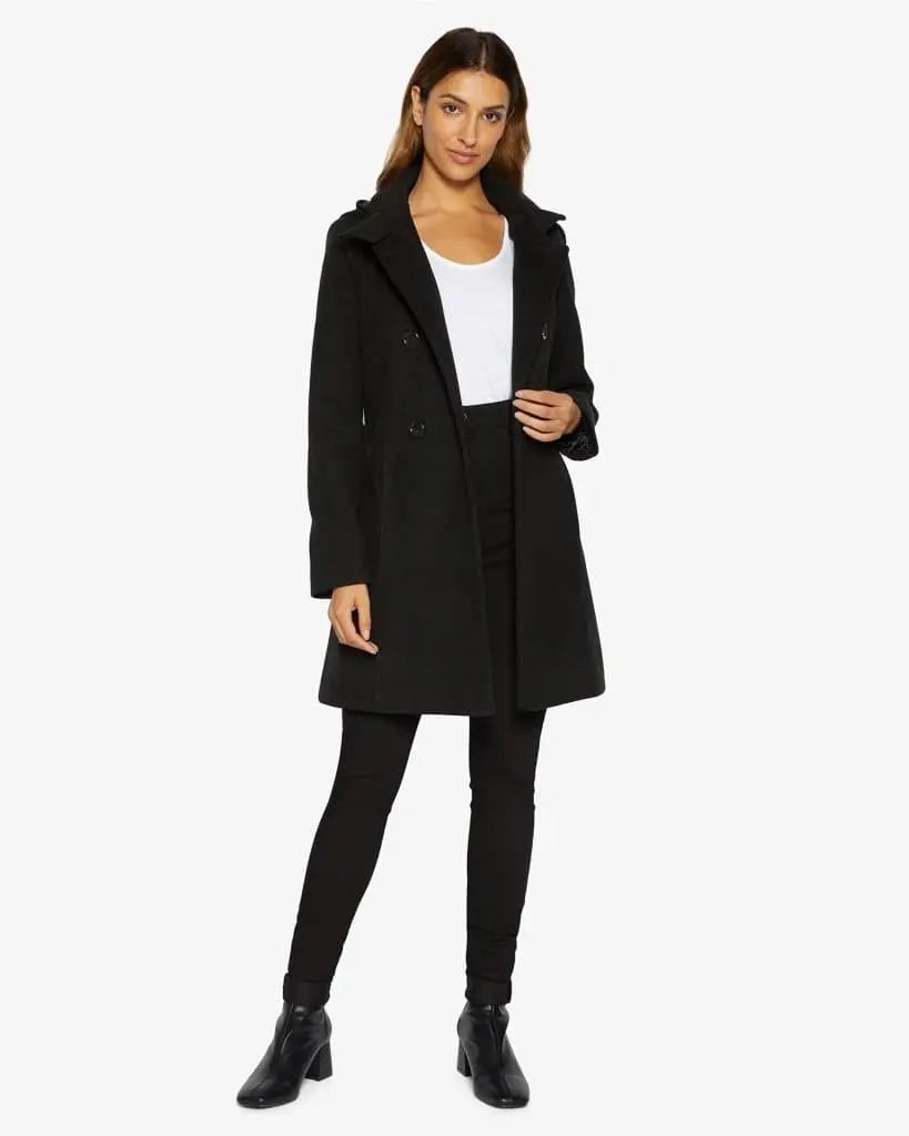 Women's Zip-Up Coats(PRE-ORDER) Double Breasted Hooded Coat (1225)