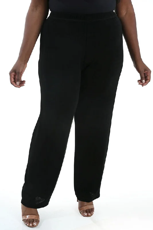 Women's Jodhpurs with Ankle LengthVikki Vi Classic Black Tall Pull-On Pant