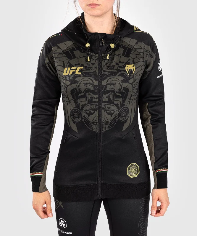 Women's Hooded Sweatshirts with Polka Dot LiningNoche UFC By Venum Authentic Fight Night Women’s Walkout Hoodie - Black