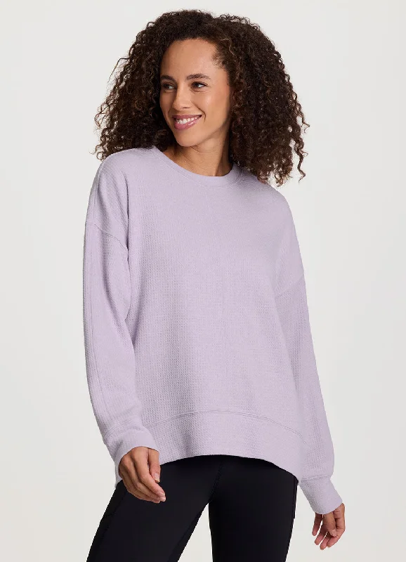 Women's Hooded Sweatshirts with Slant PocketsDusk 'Til Dawn Jacquard Pullover