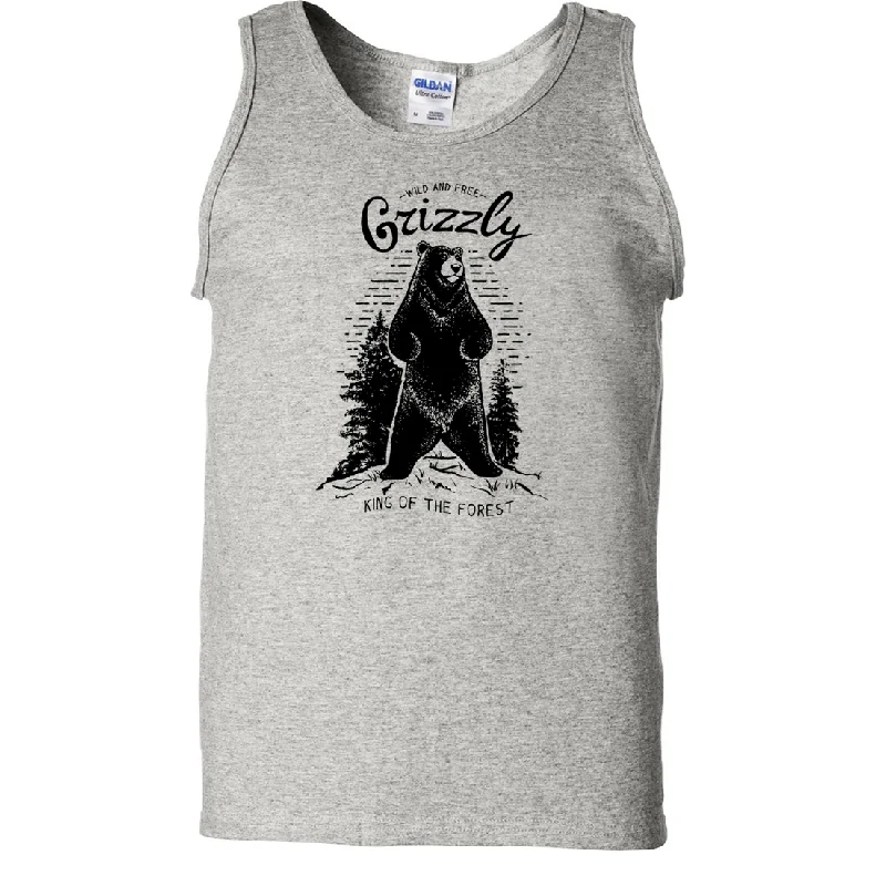 Women's Hooded Sweatshirts with Flared WaistWild And Free Grizzly Asst Colors Tank Top