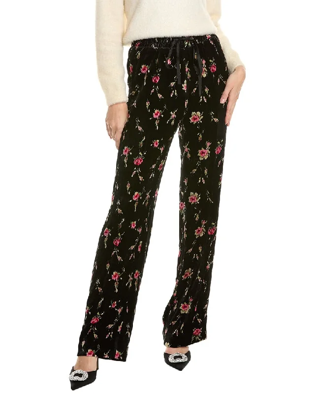 Women's Jodhpurs with Rounded CollarRED Valentino Silk-Blend Pant