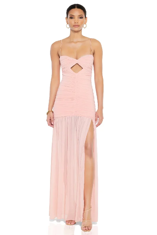 Women's Boat-Neck DressesNookie Monroe Gown - Baby Pink