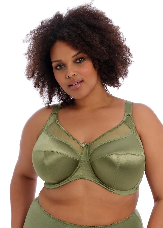 lightweight silk nightgownsGD6090 goddess Keira Soft Cup OLIVE - 3998