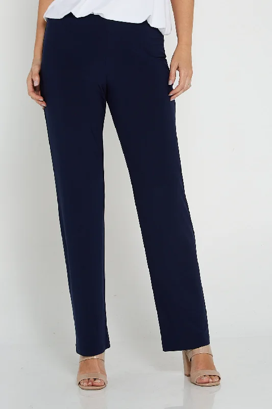 Women's Jodhpurs with ButtonsTravel Pants by Cordelia Street - Navy