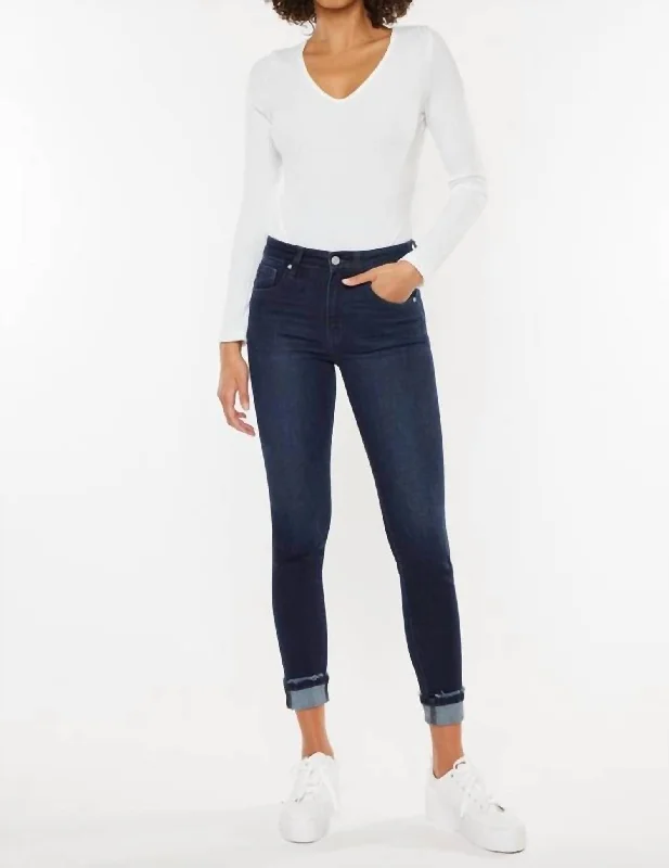 Women's Jodhpurs with Mandarin CollarHigh Rise Jeans In Super Dark